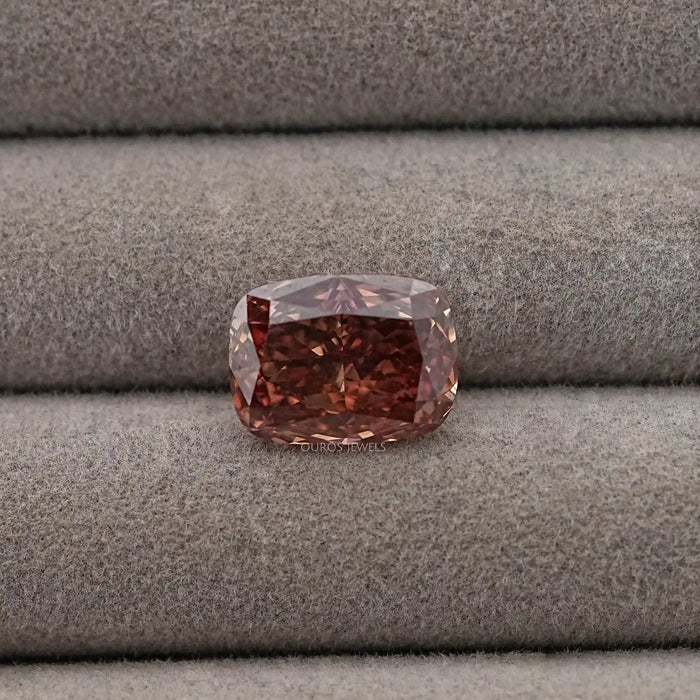 Deep Red Cushion Lab Grown Loose Diamond