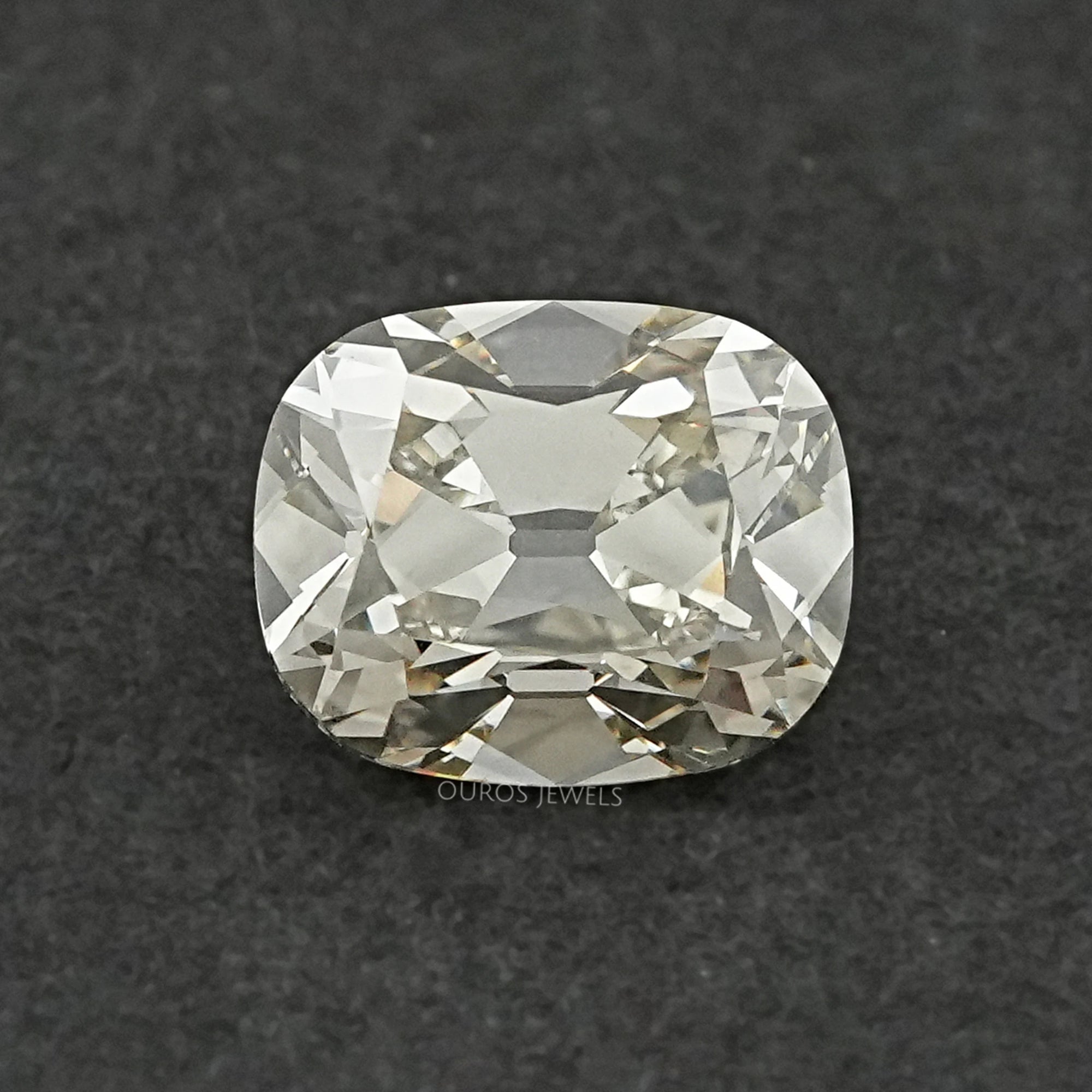 Stunning Old Mine Cushion Cut Lab Grown Diamond J To Z VS Loose