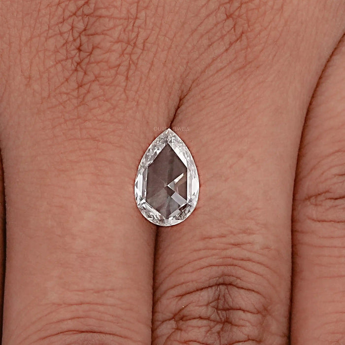 Pear Rose Cut Lab Made Diamond