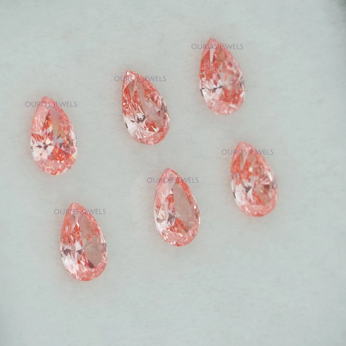 0.33 CT Each Pink Pear Loose Diamond