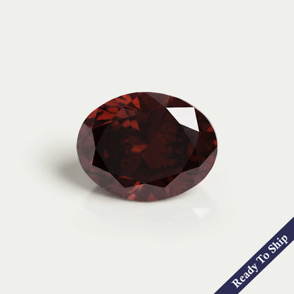 1.76 CT Oval Cut Lab Grown Dark Brown Diamond Loose