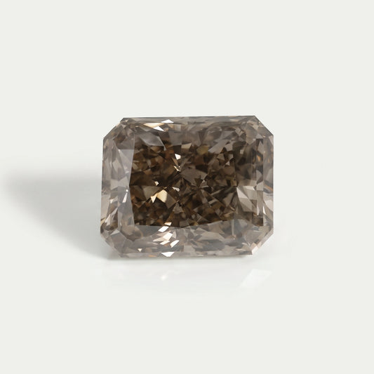 Square Dark Olive Radiant Cut Lab Grown Diamond