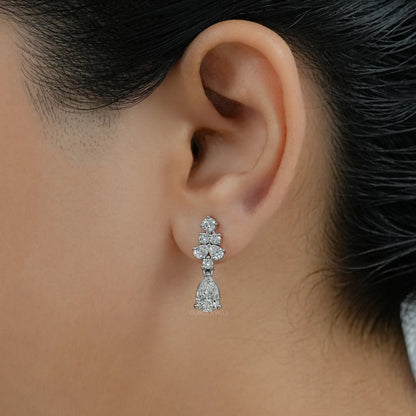 Pear Lab Grown Diamond Drop Earrings Earrings