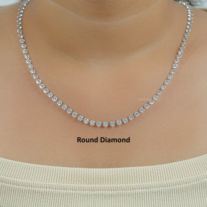 Drill Lab Diamond Tennis Necklace