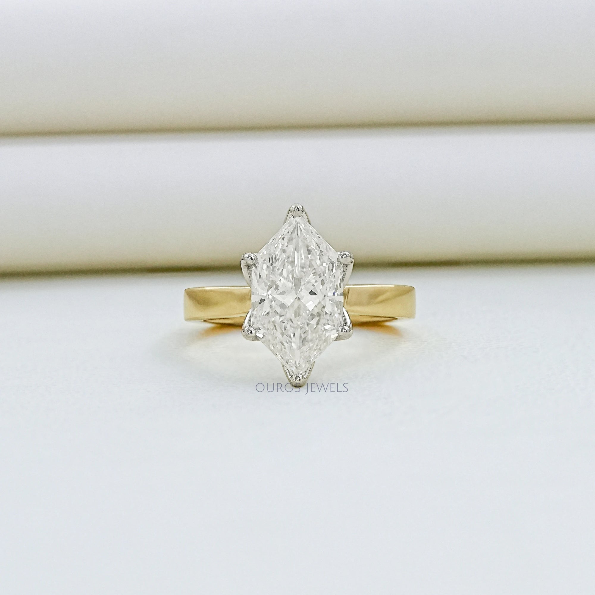 Dutch Marquise Diamond Solitaire Engagement Ring Ring