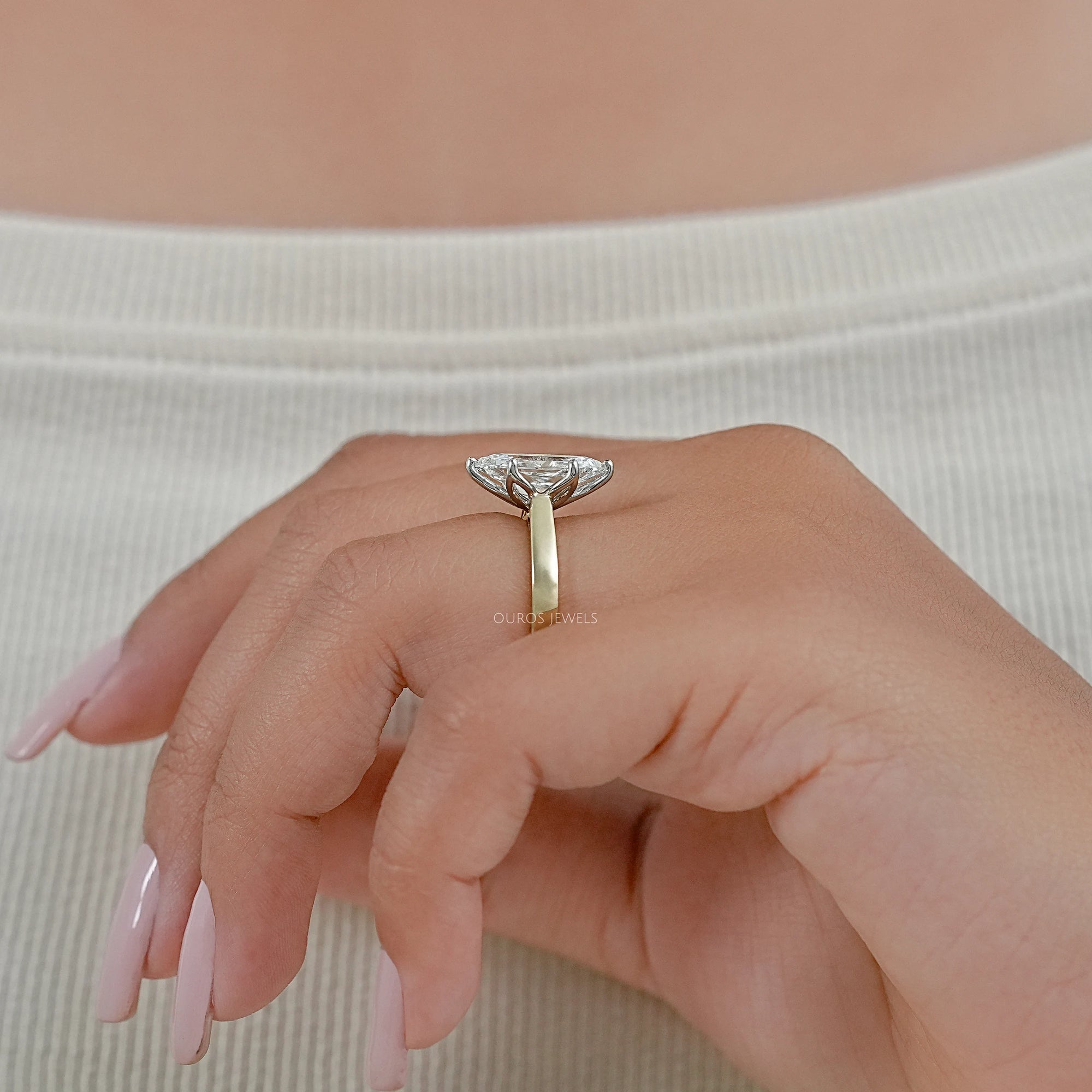 Dutch Marquise Diamond Solitaire Engagement Ring Ring