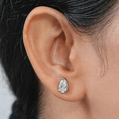 Pear Cut Lab Diamond Stud Earrings Earring