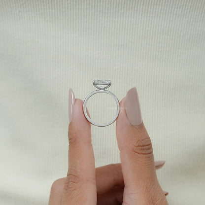 East West Radiant Lab Diamond Solitaire Ring