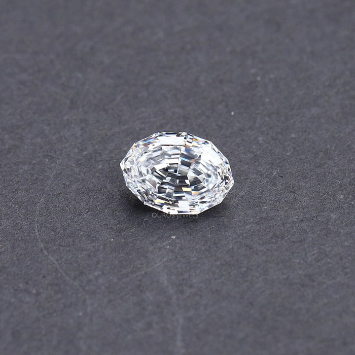 Oval Step Cut Lab Grown Diamond