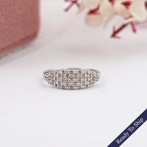 Fancy Brown Round Pave Diamond Ring