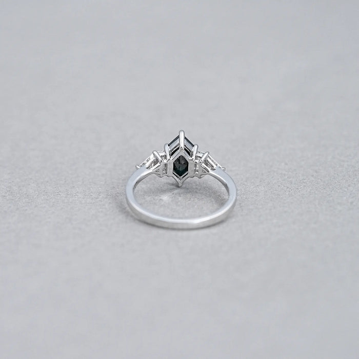 Dutch Marquise Cut Black Diamond Anniversary Ring