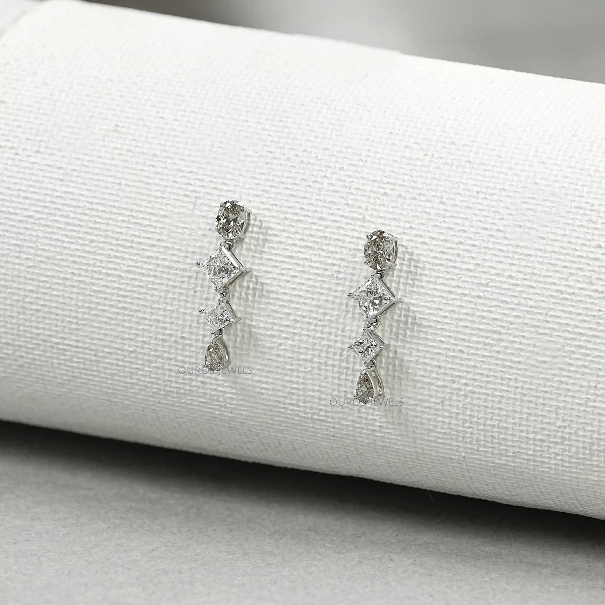Multi Shape Lab Diamond Drop Earrings Earring