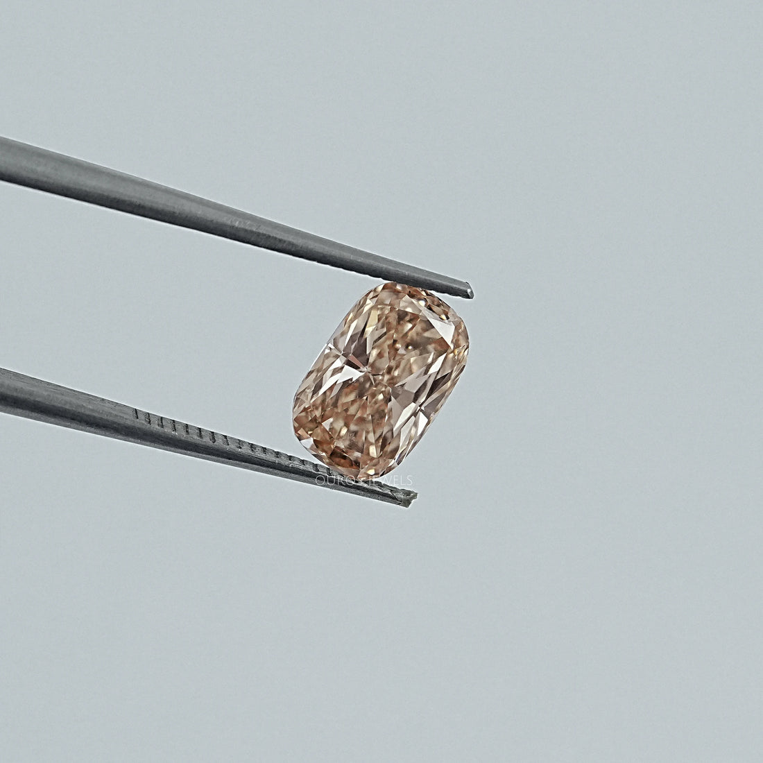 Elongated Cushion Cut Champagne Diamond Loose