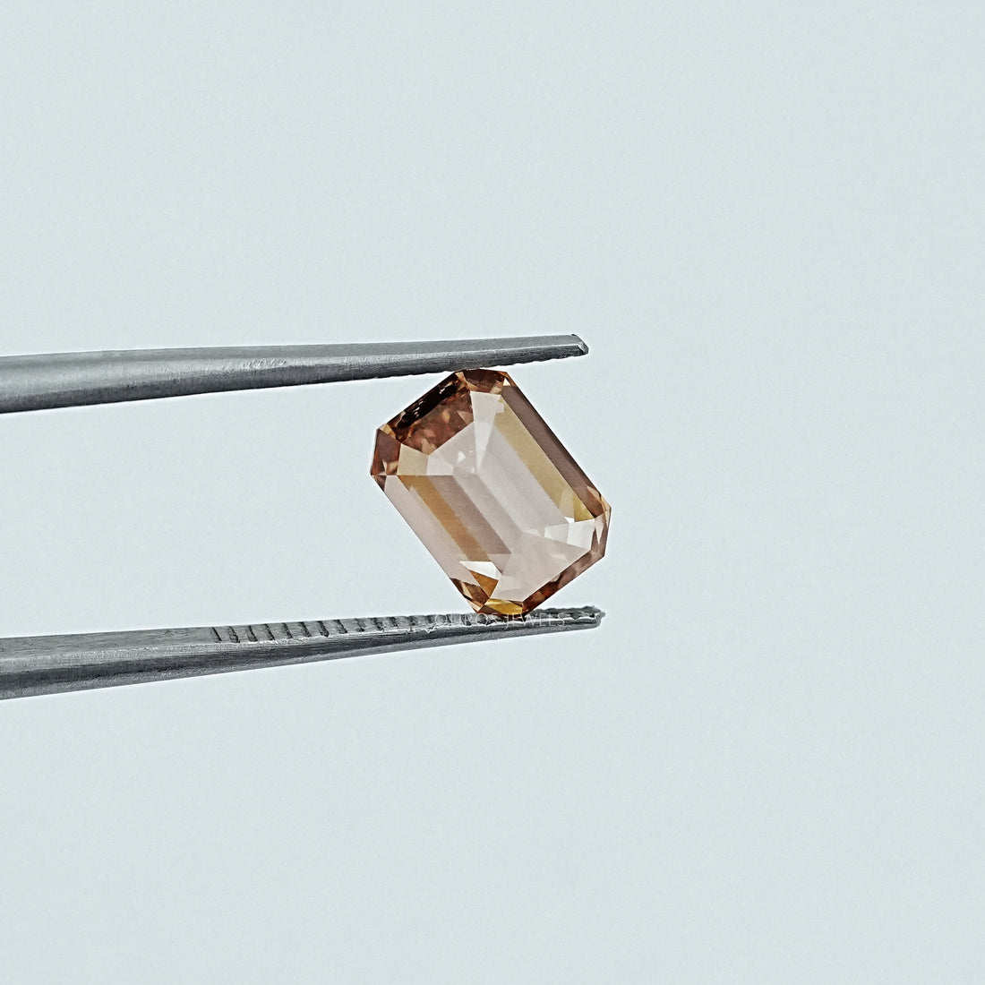 Champagne Emerald Cut Lab Grown Loose Diamond Loose