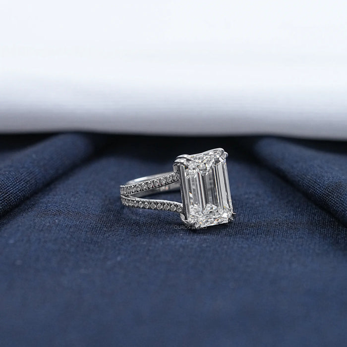 Emerald Cut Diamond Engagement Ring - Beyonce Edition