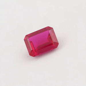 emerald cut ruby gemstone 