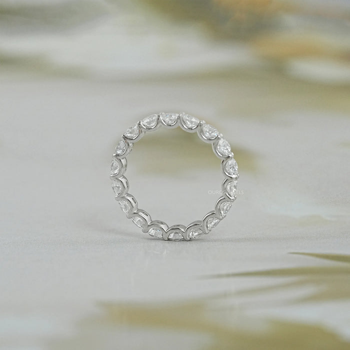 Antique Old Mine Cut Diamond Full Eternity Band