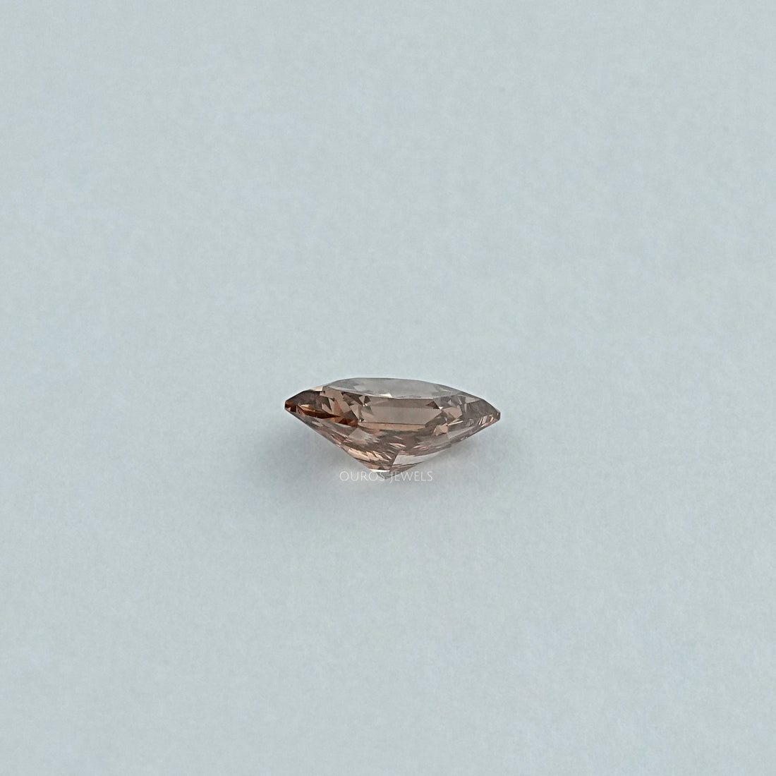 Champagne Elongated Brilliant Hexagon Lab Diamond Loose Loose