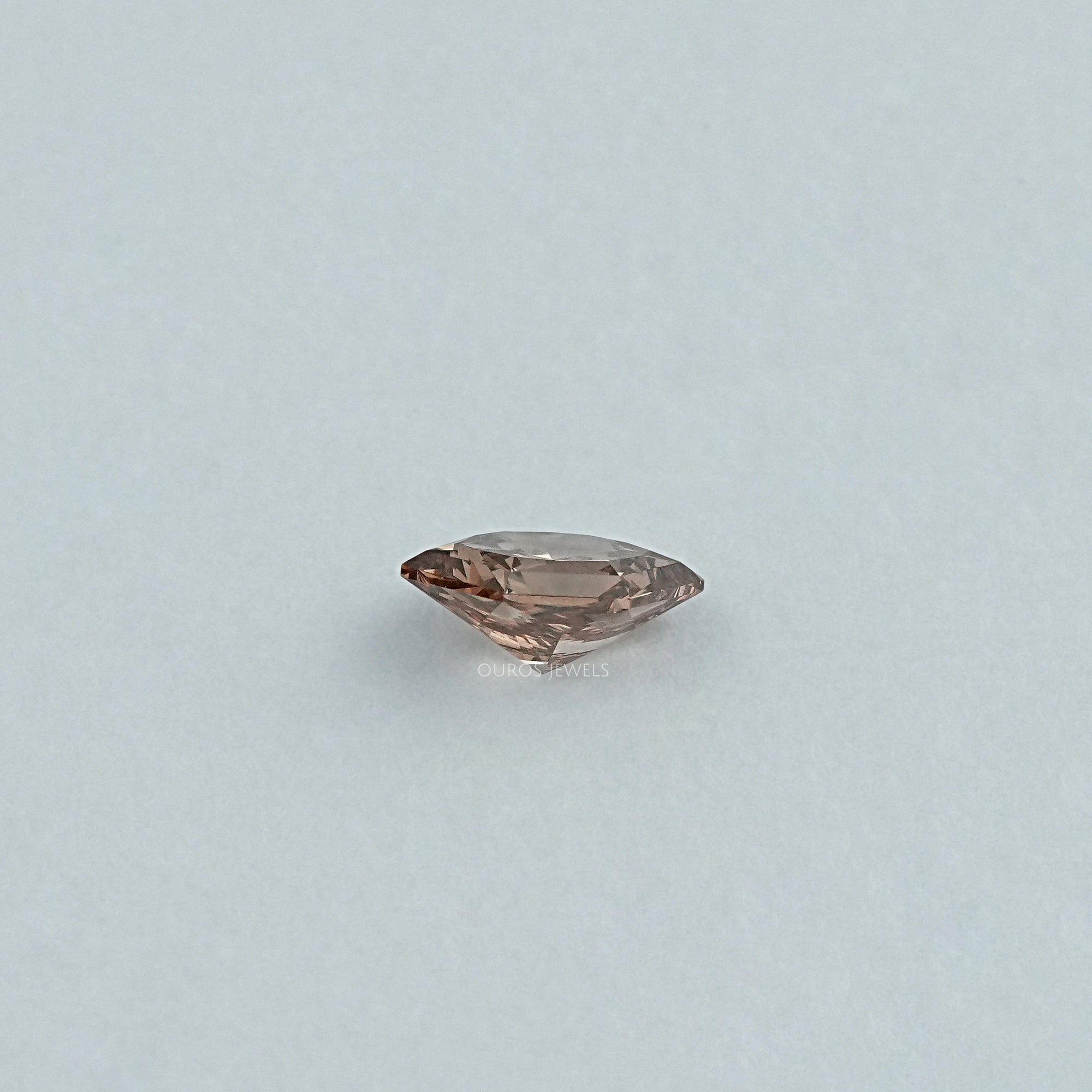 Champagne Elongated Brilliant Hexagon Lab Diamond Loose Loose