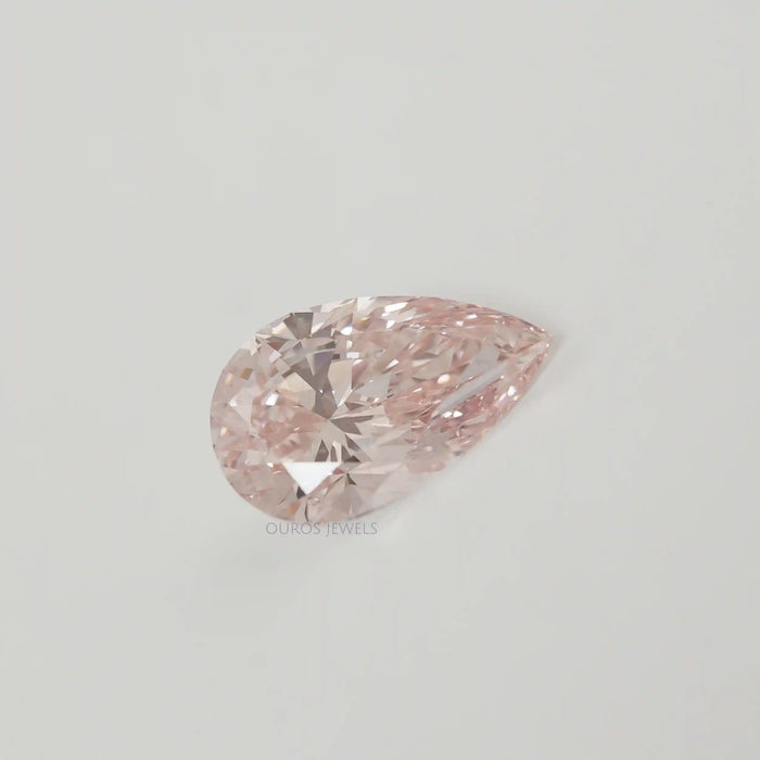 Pear Shaped Intense Pink Loose Diamond