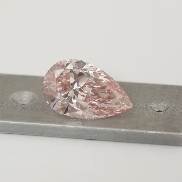 Pear Shaped Intense Pink Loose Diamond