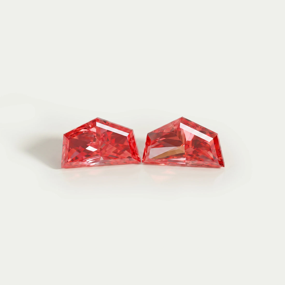Fancy Pink Cadillac Cut Lab Diamond Pair Loose Loose