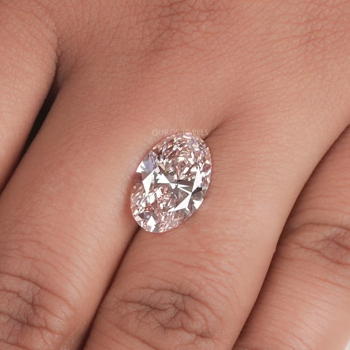 Fancy Intense Pink Oval Cut Lab Diamond