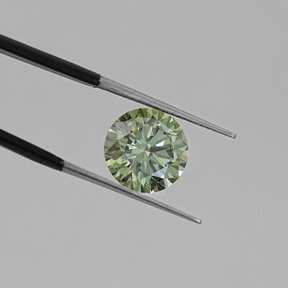 Fancy Vivid Green Round Lab Loose Diamond