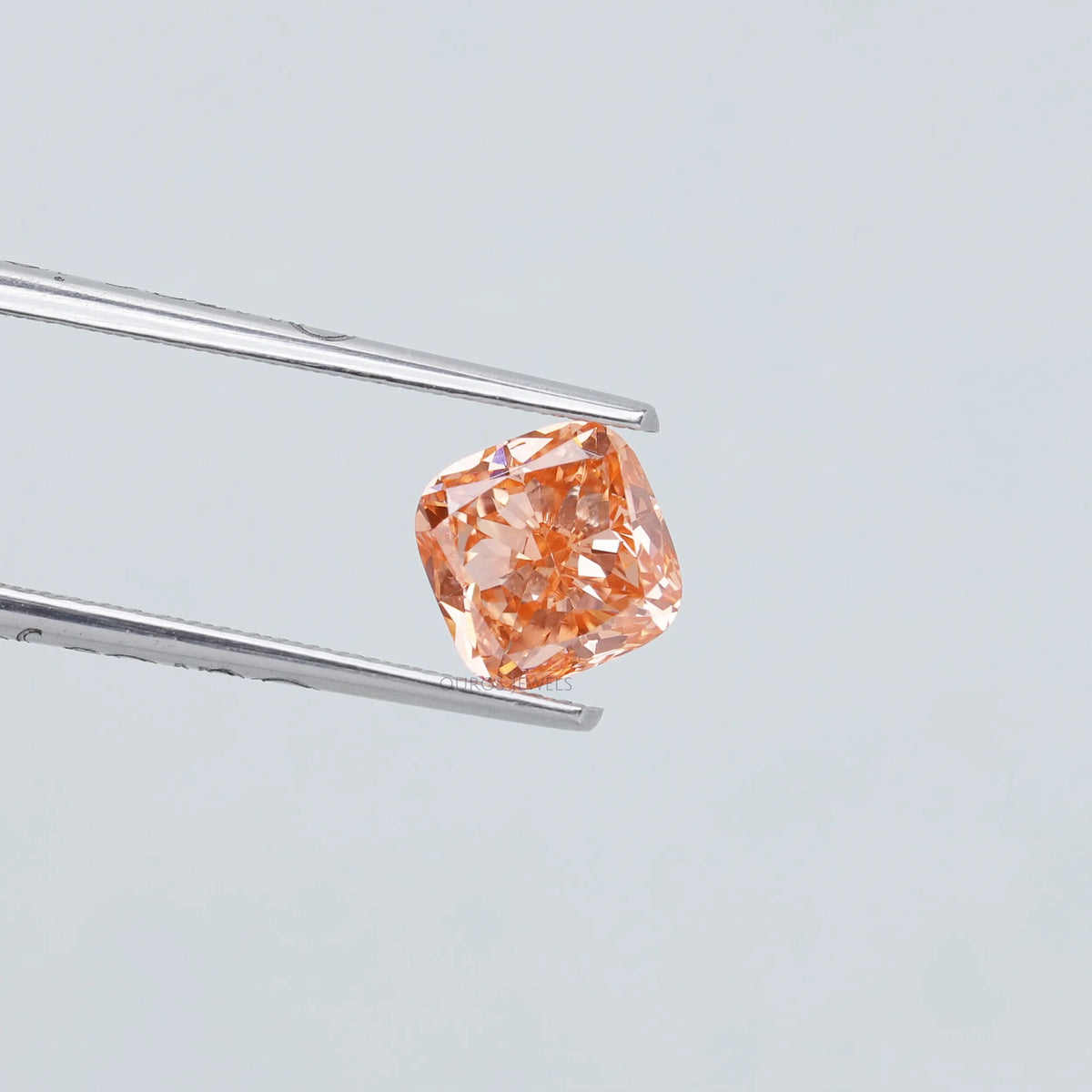 1.35 Carat Vivid Pink Cushion Lab Diamond
