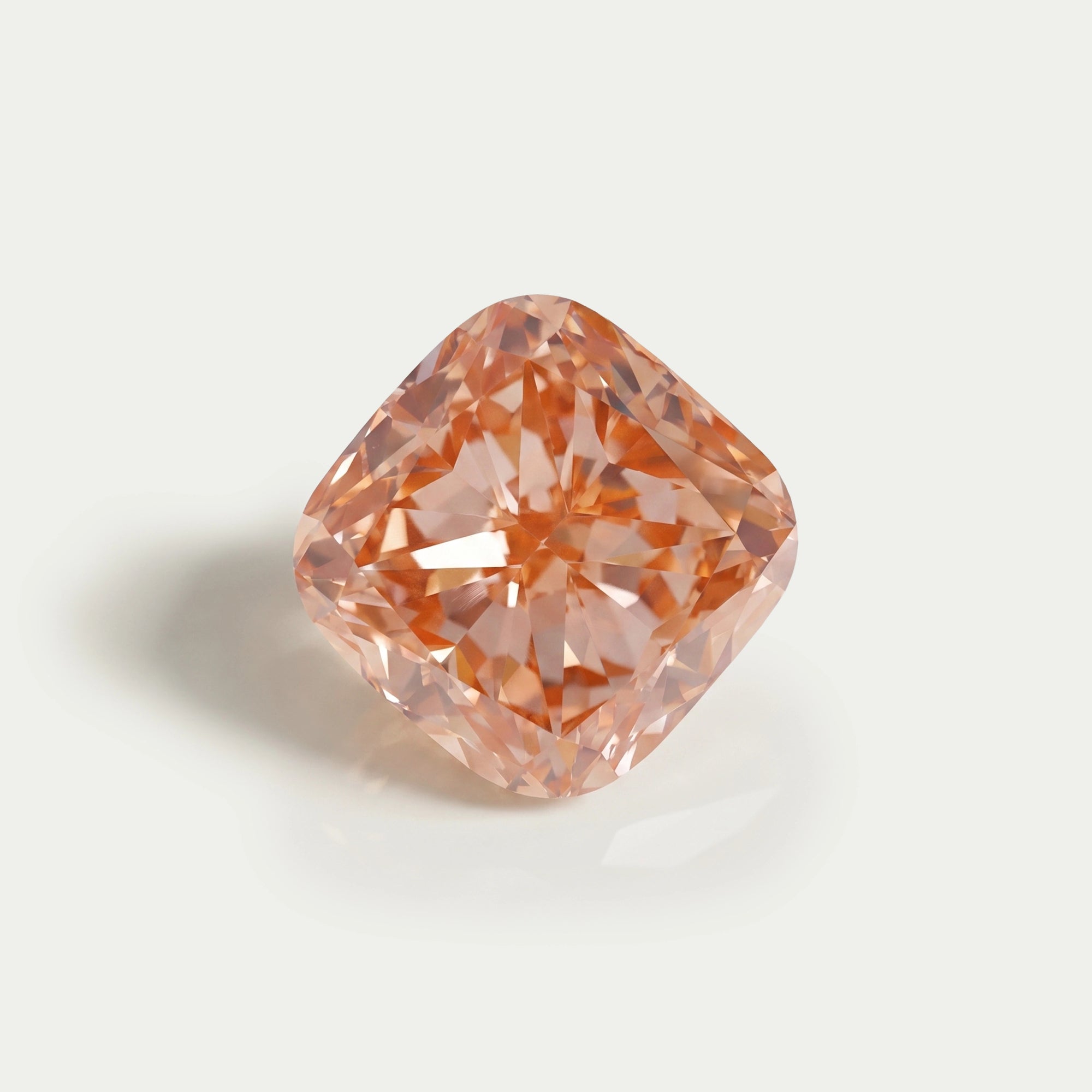 1.35 Carat Vivid Pink Cushion Lab Diamond