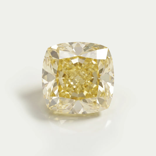 Fancy Vivid Yellow Cushion Loose Lab Grown Diamond