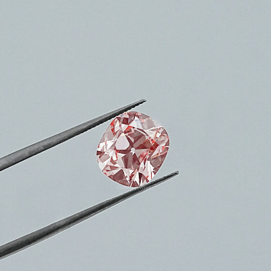Fancy Vivid Pink Old Mine Cushion Lab-Diamond Loose