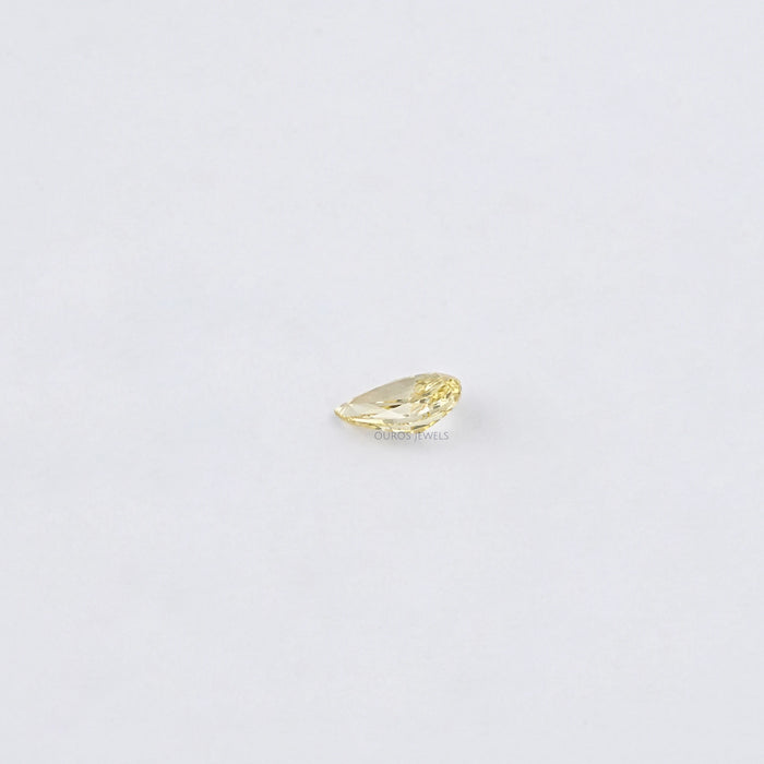 Yellow Pear Shaped Lab Grown Diamond