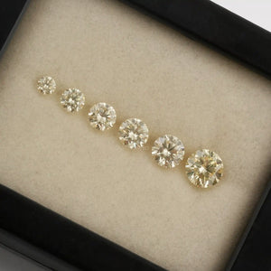 Brilliant Fancy Round Yellow Lab Diamonds