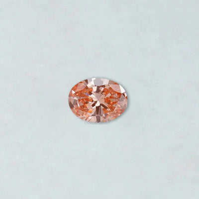 Fancy Vivid Pink Oval Cut Lab Grown Diamond