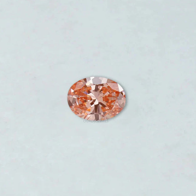 Fancy Pink Vivid Oval Cut Lab Grown Diamond