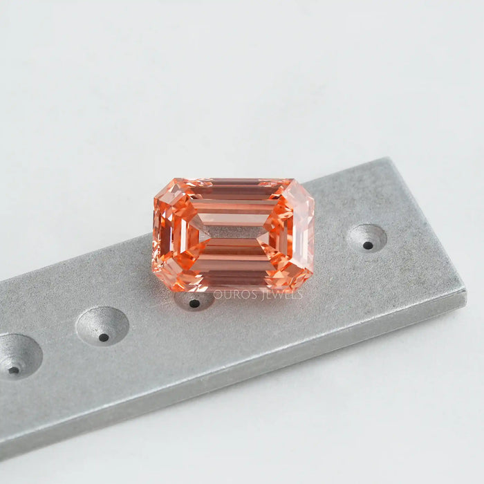 [Emerald cut Lab Diamond]-[Ouros Jewels]