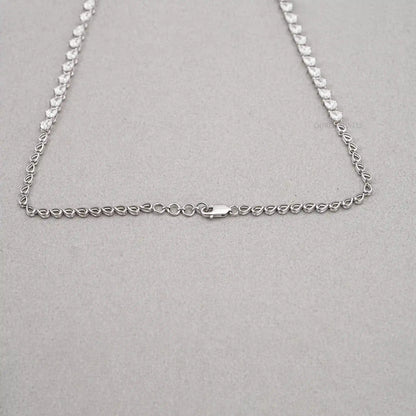 Pear And Round Shape Cluster Diamond Bridal Necklace Necklaces