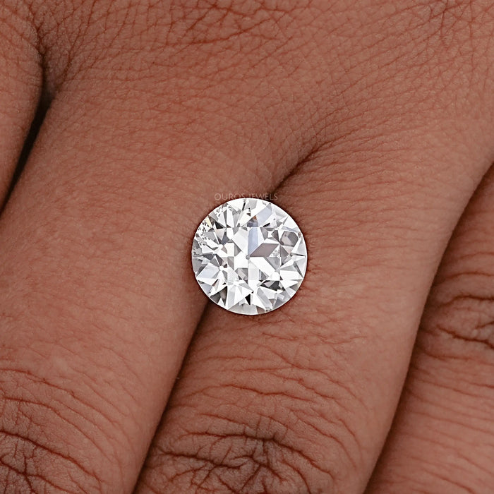 Flower Pattern  Old European  Round  Cut  Diamond