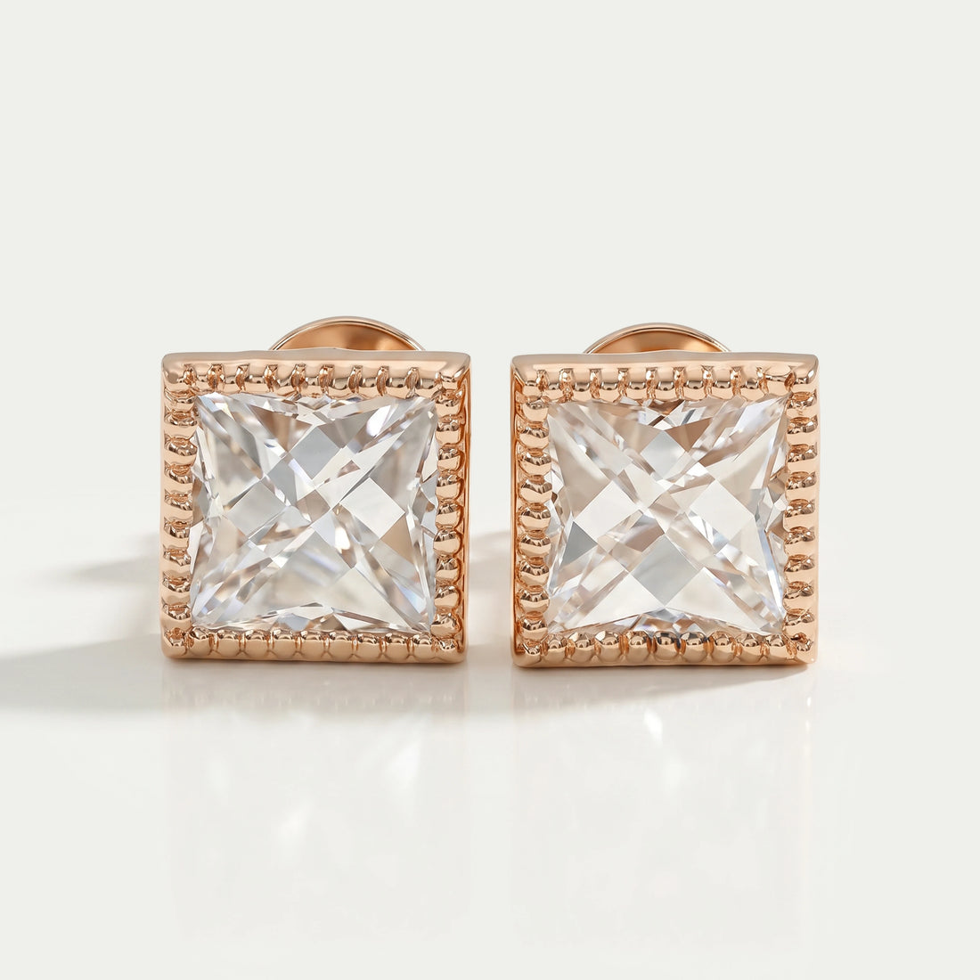 French Cut Lab Grown Diamond Earrings Earring