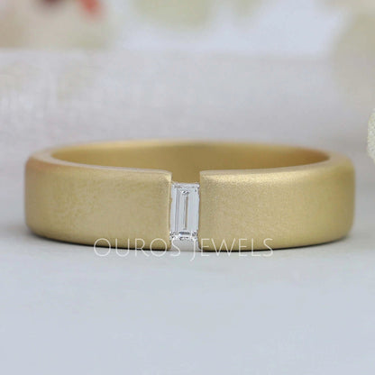 Baguette Cut Diamond Men's Ring