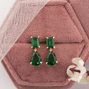 gemstone drop earrings for women