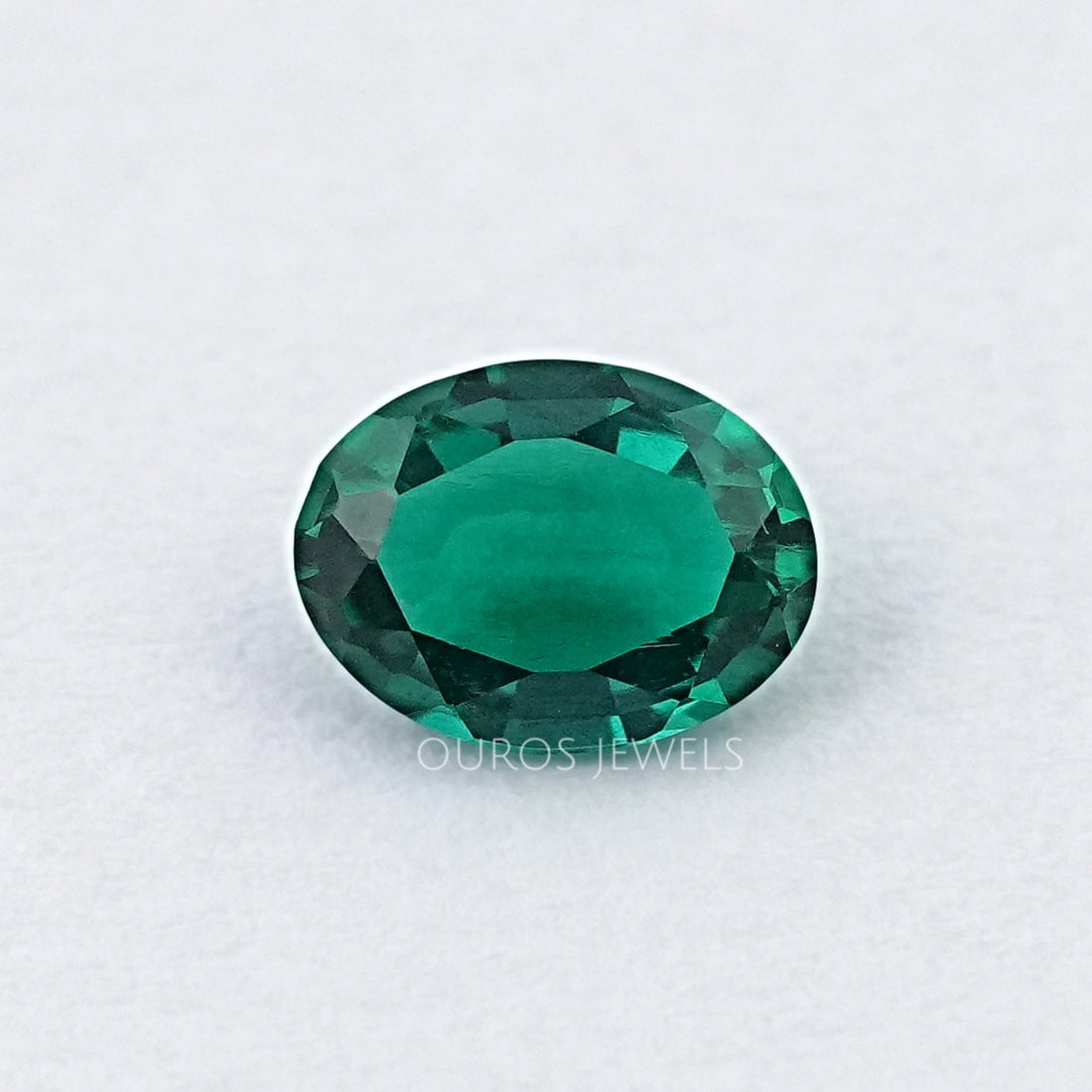 Green Oval Zambian Emerald Gemstone Loose