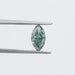 1.23 Carat Green Marquise Cut Loose Diamond held by silver tweezers