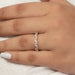 half moon and round diamond eternity band