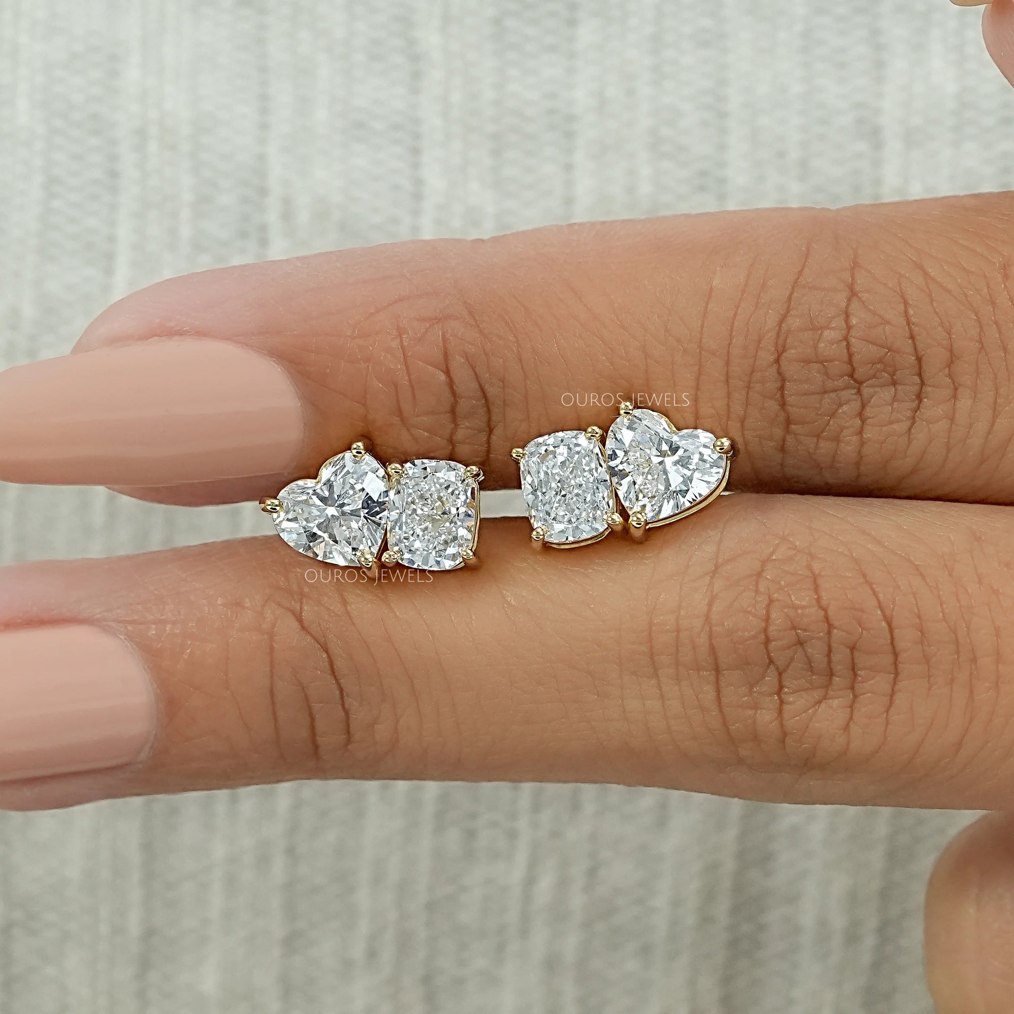 Heart And Cushion Cut Toi Moi Stud Earrings Earrings