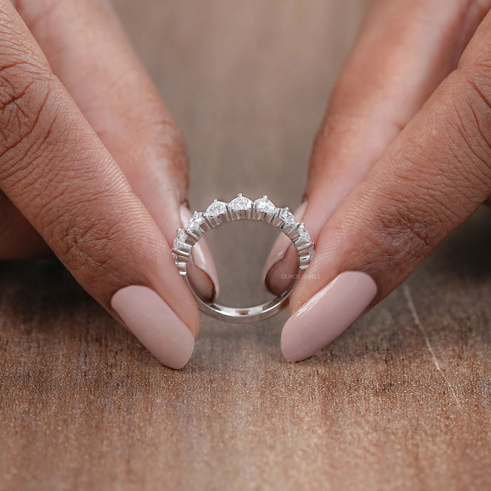 Heart Shape Lab Grown Diamond Forever Band