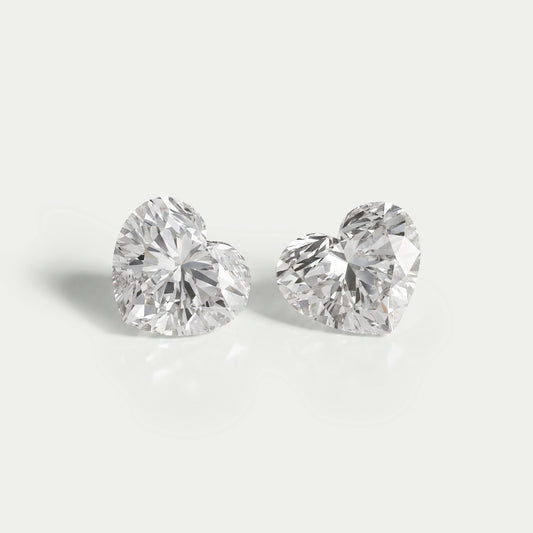 Heart Shaped Lab Grown Diamond Pair
