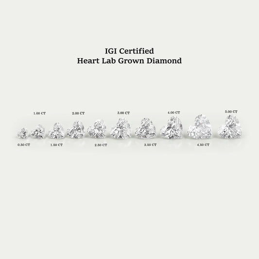 Heart Cut Lab Grown Diamond - Certified