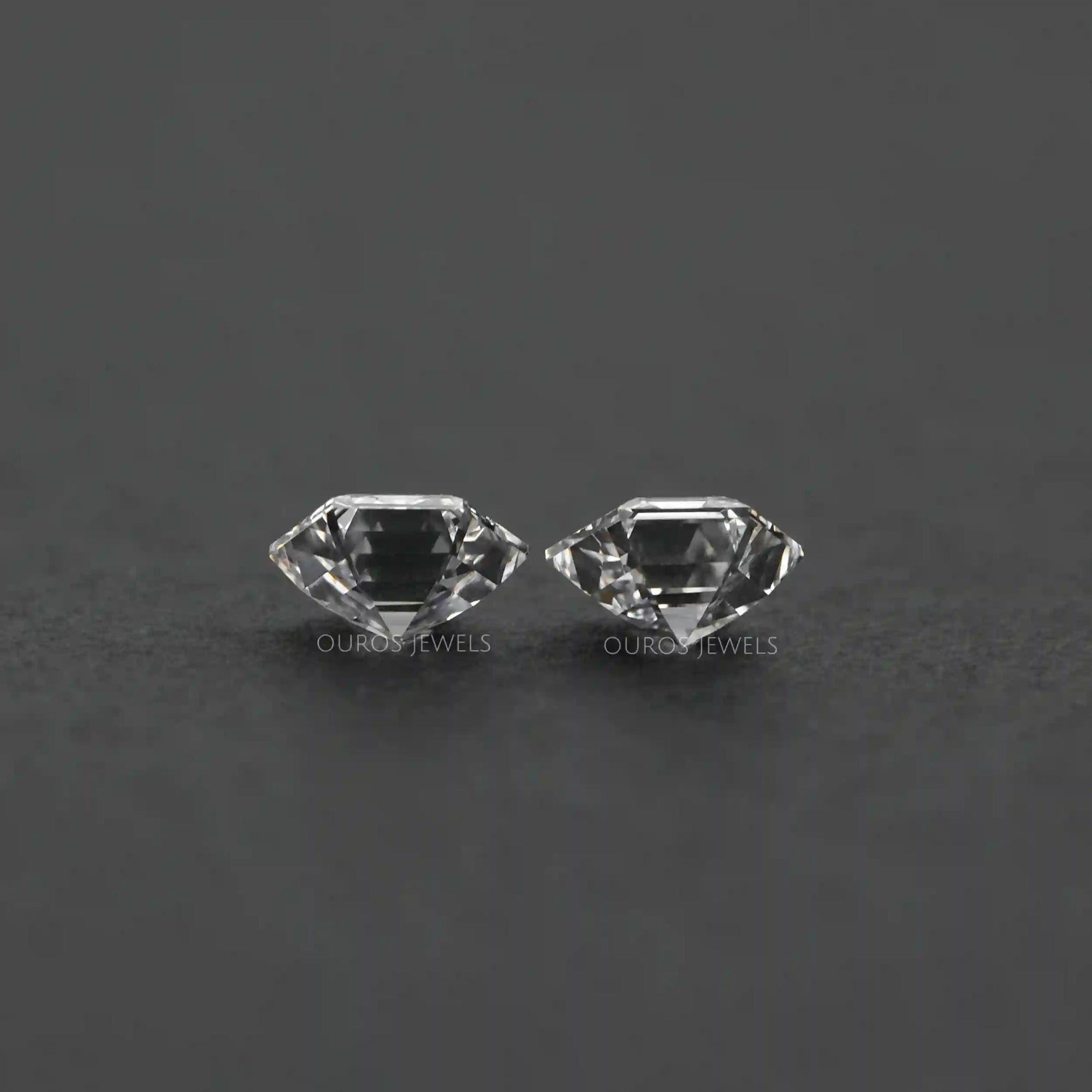 Hexagon Cut Lab Diamond Pair Loose
